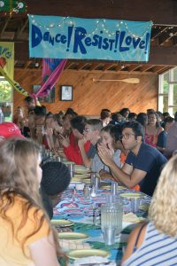 Meal time at Camp Micah