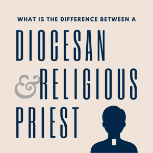 What is the difference between a diocesan and religious priest?